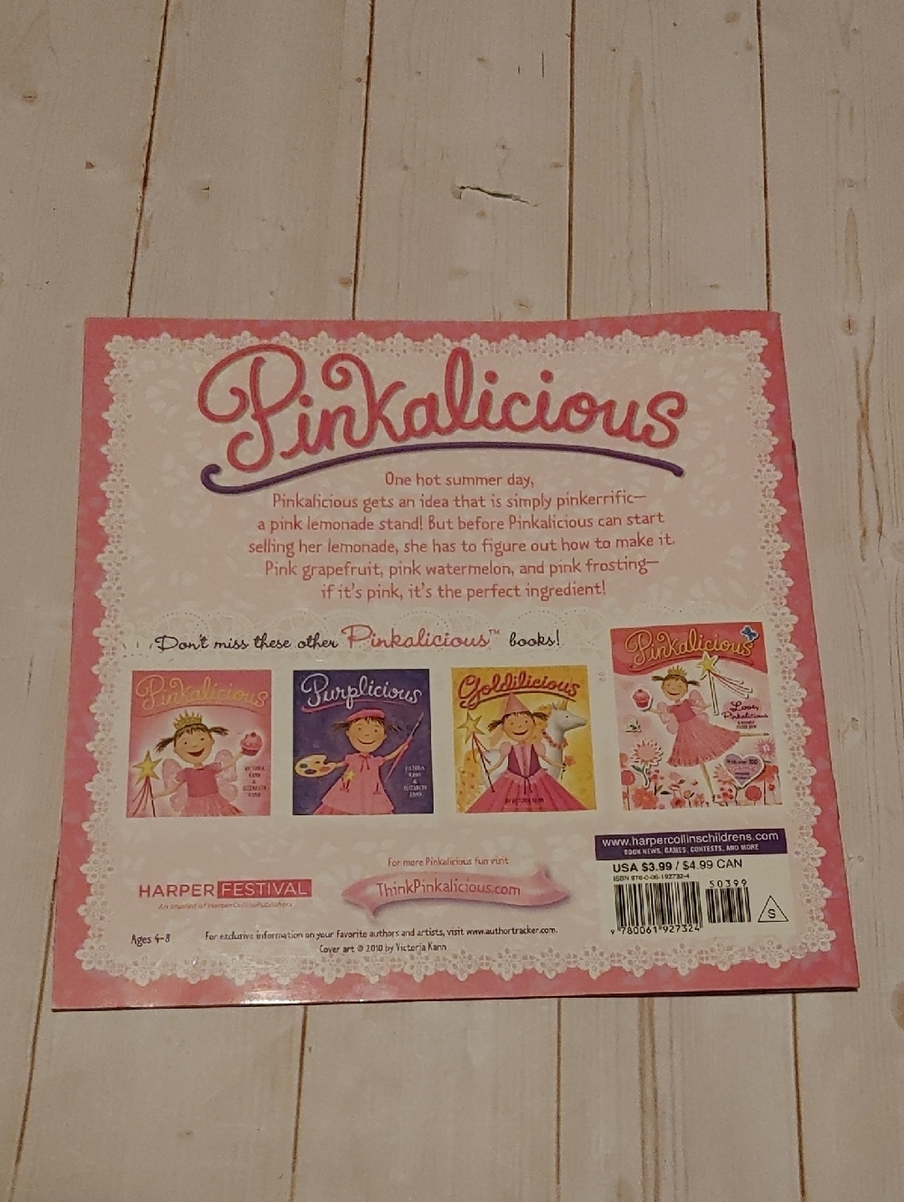 Pinkalicious And The Pink Drink Victoria Kann Easy Reader Book Learners - Picture 4 of 4